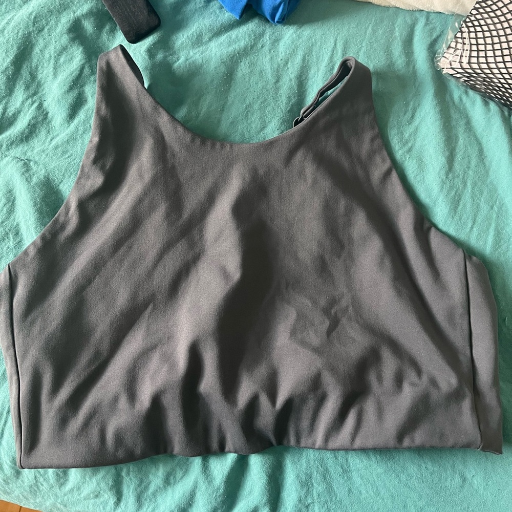 Gray Girlfriend Collective sports bra